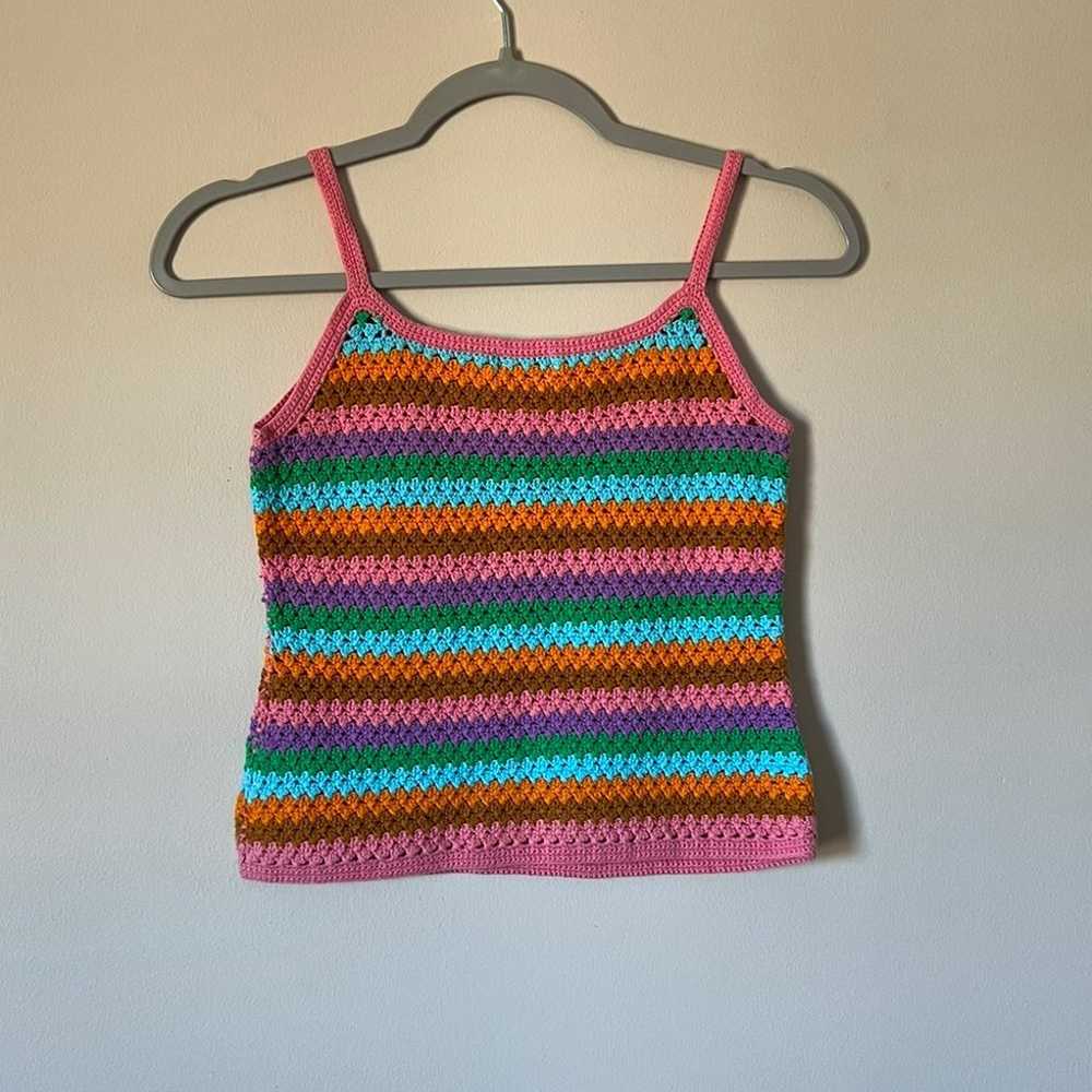 Colorful Knit Tank Top - image 3