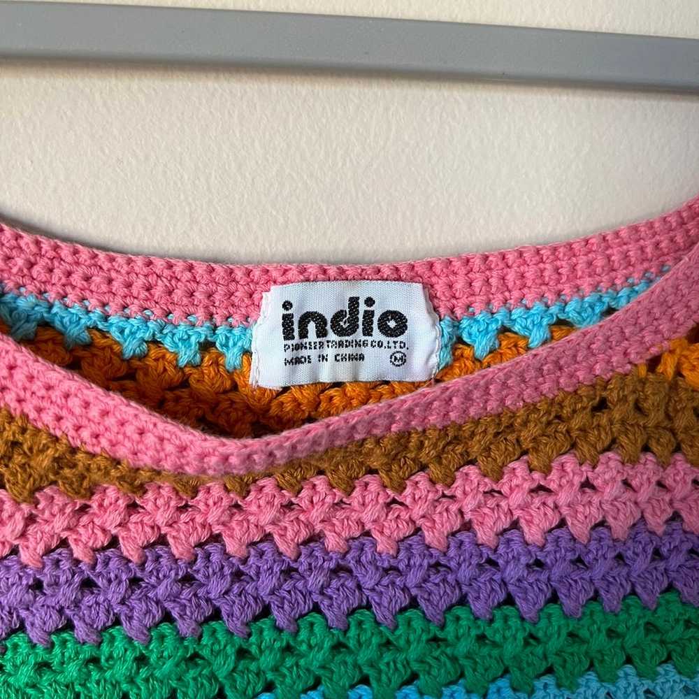 Colorful Knit Tank Top - image 4