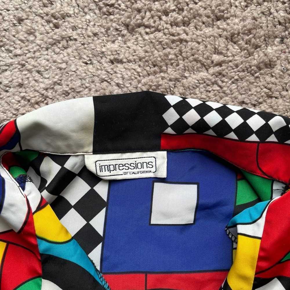 Y2K 90s Impressions Of California Colorblock Shirt - image 2