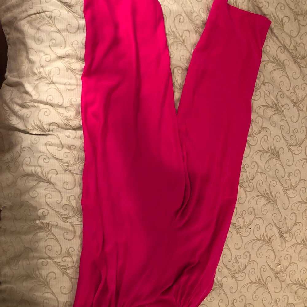 Beautiful vintage Fuschia silk Liz Claib - image 5