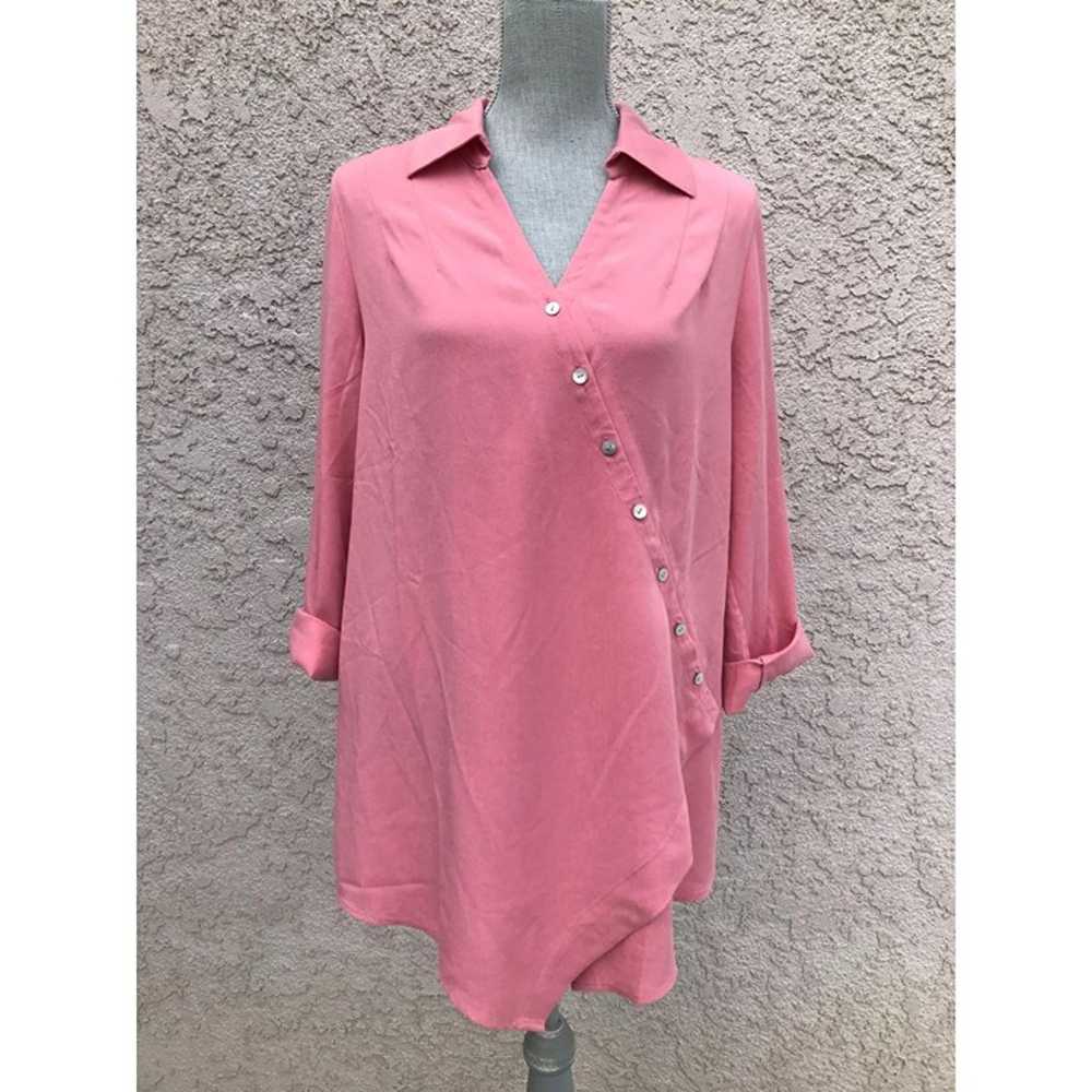 NWOT Soft Surroundings Tencel Tunic Top w/ Rolled… - image 2