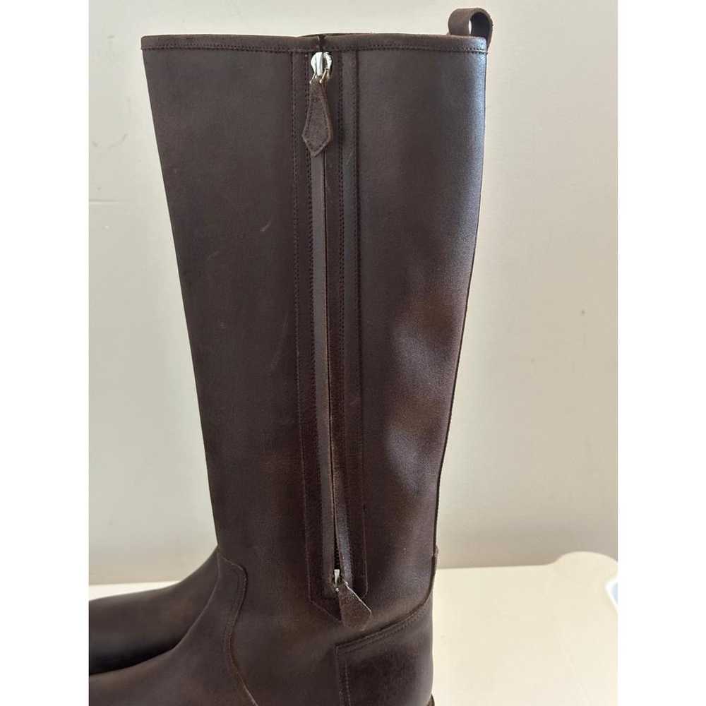 Hermès Leather riding boots - image 5