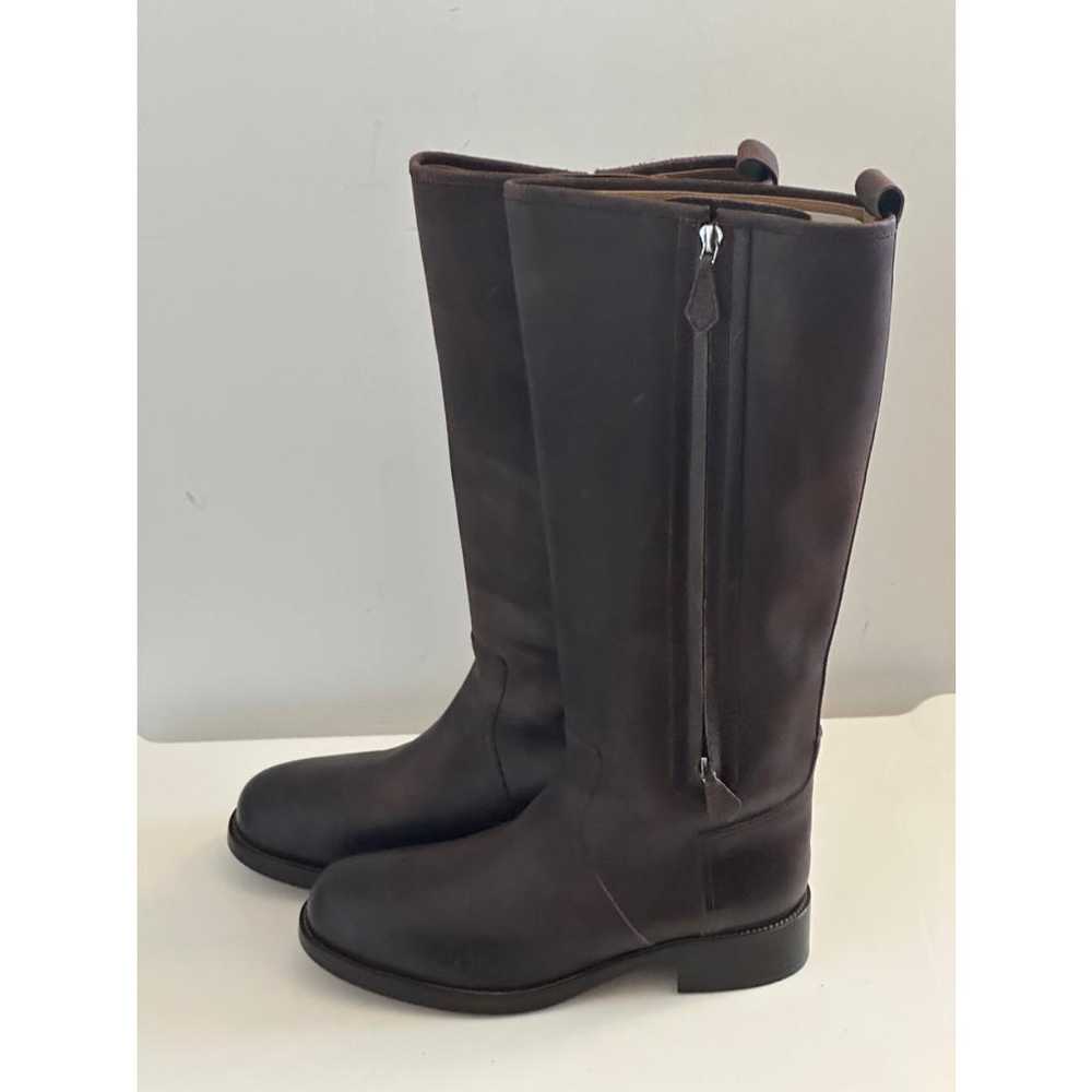 Hermès Leather riding boots - image 8