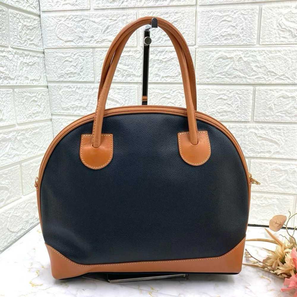 Easy to use! ❤️ Courreges handbag black brown lea… - image 2