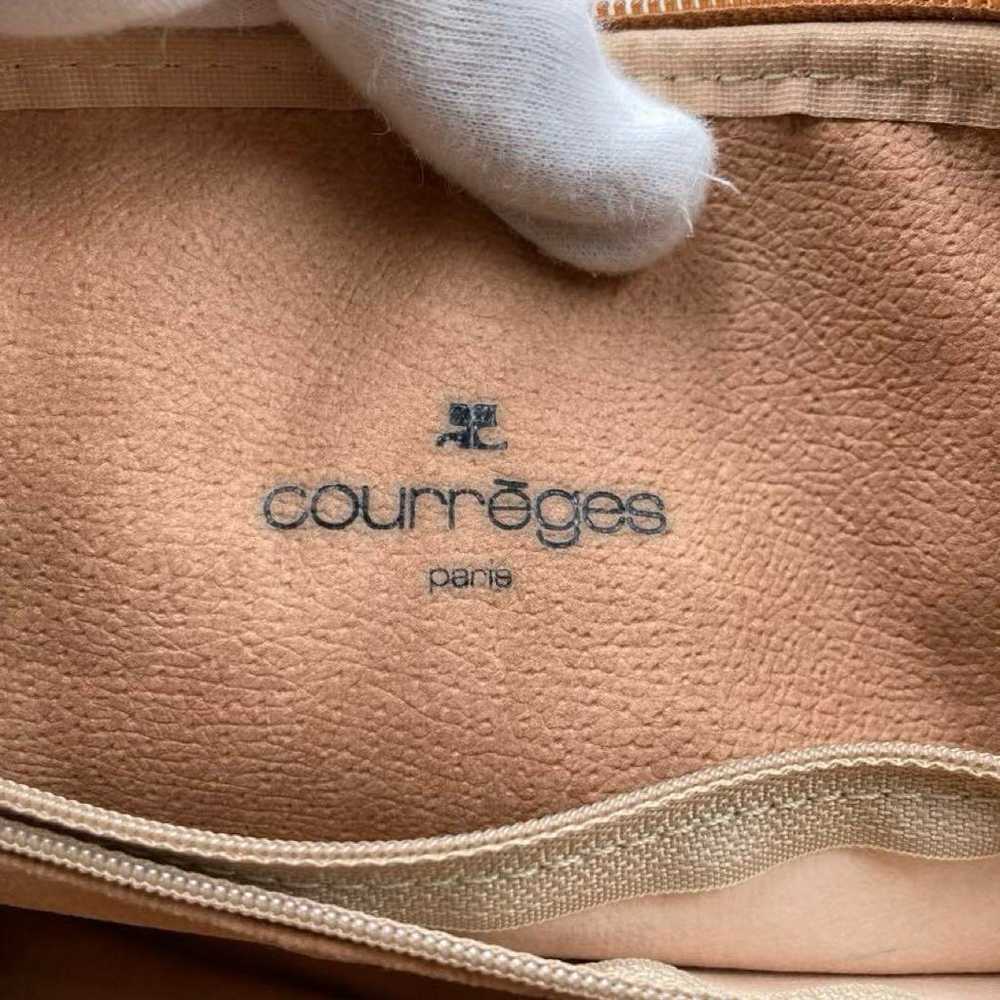 Easy to use! ❤️ Courreges handbag black brown lea… - image 5