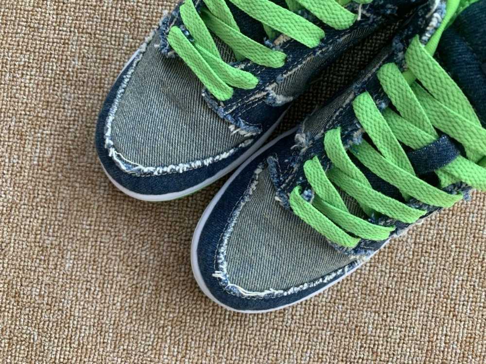 Nike RARE! Nike Dunk Low GS Hulk Denim Vintage De… - image 5