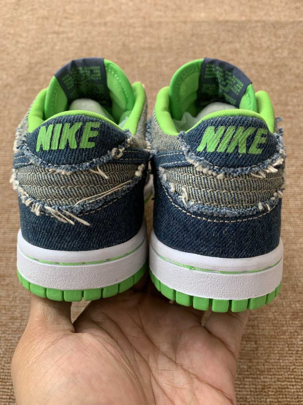 Nike RARE! Nike Dunk Low GS Hulk Denim Vintage De… - image 7