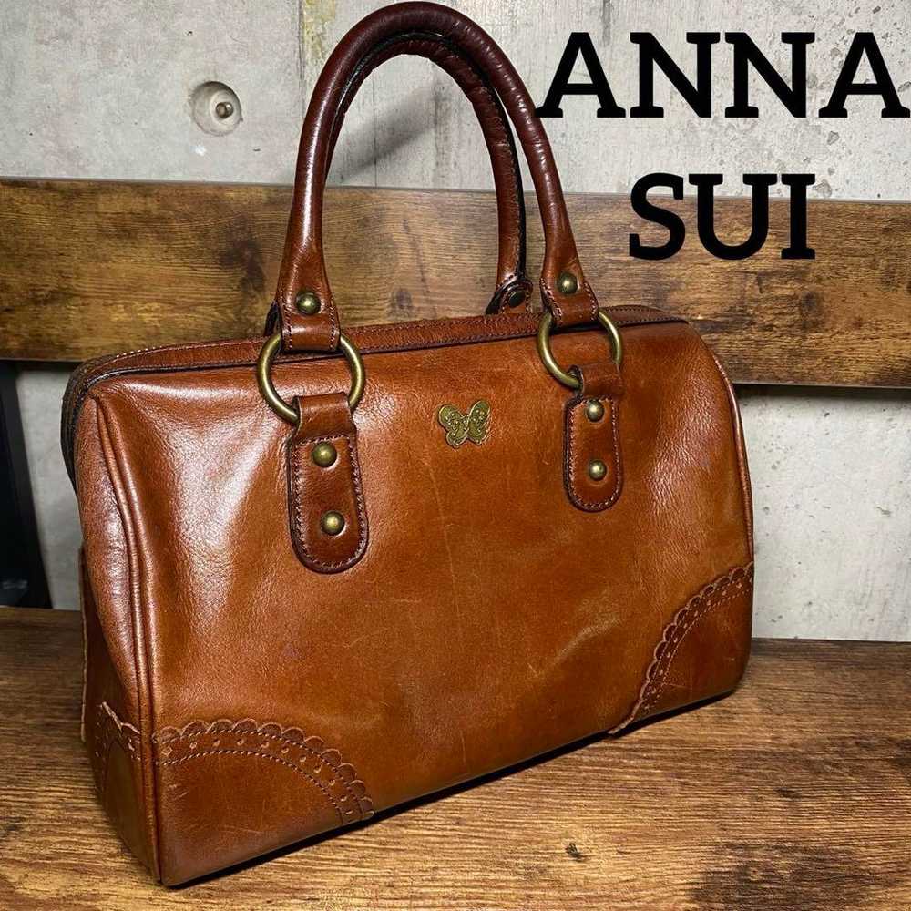 Vintage ANNA SUI handbag made of genuine cowhide … - image 1