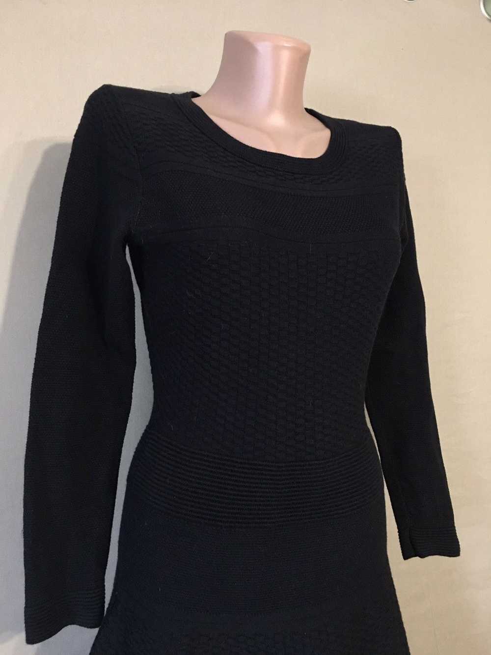 Sandro SANDRO Paris Black Knit Cotton Long Sleeve… - image 3