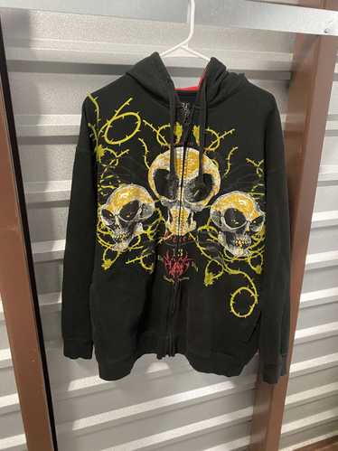 Mecca × Streetwear Y2K Mecca Skull Zip-up Hoodie