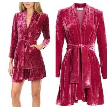 A.L.C. A.L.C. Kiera Dress Crushed Velvet Pink - image 1