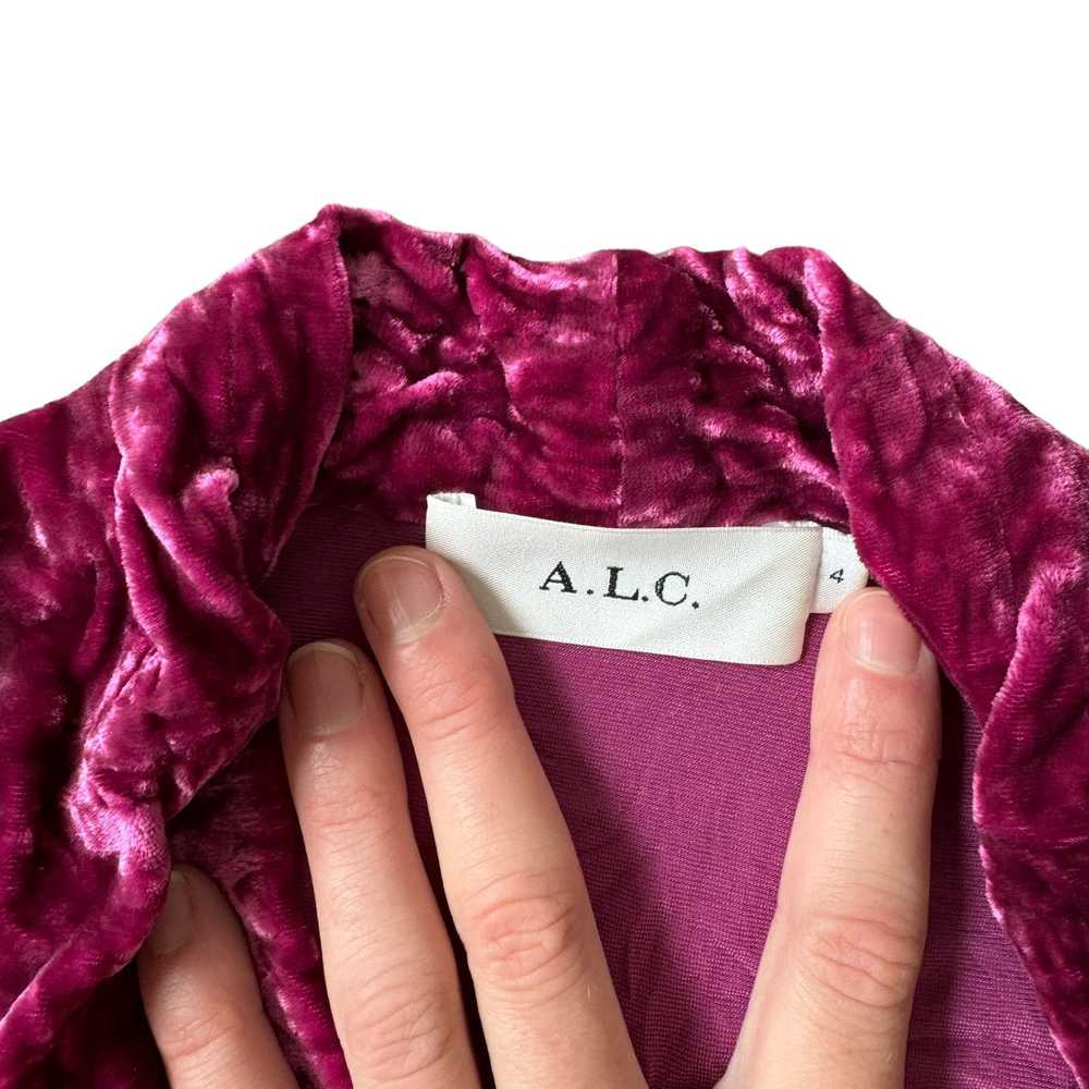 A.L.C. A.L.C. Kiera Dress Crushed Velvet Pink - image 7