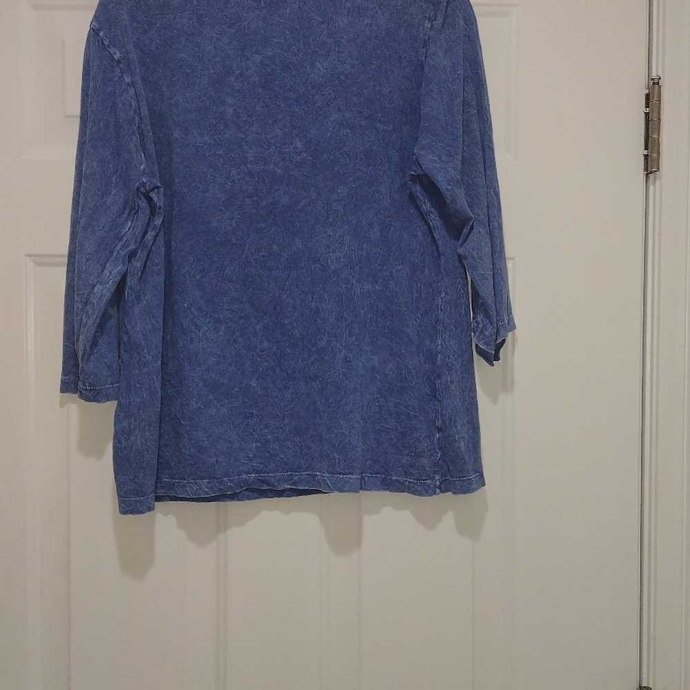 Westbound Vintage Blue Shirt Women's Size Large - image 3