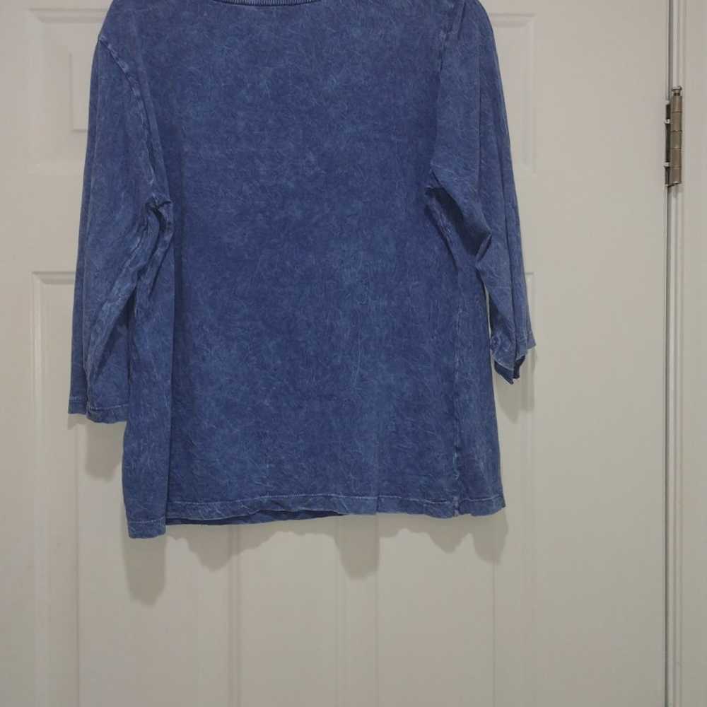 Westbound Vintage Blue Shirt Women's Size Large - image 4