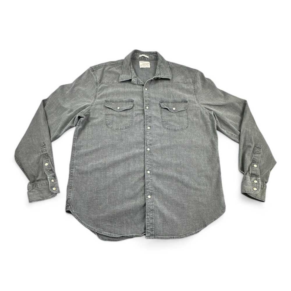 Lucky Brand Lucky Brand Western Shirt Gray Pearl … - image 1