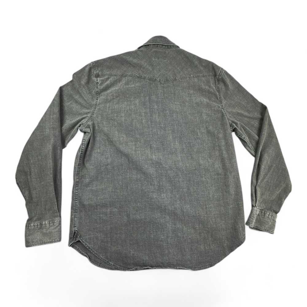 Lucky Brand Lucky Brand Western Shirt Gray Pearl … - image 2