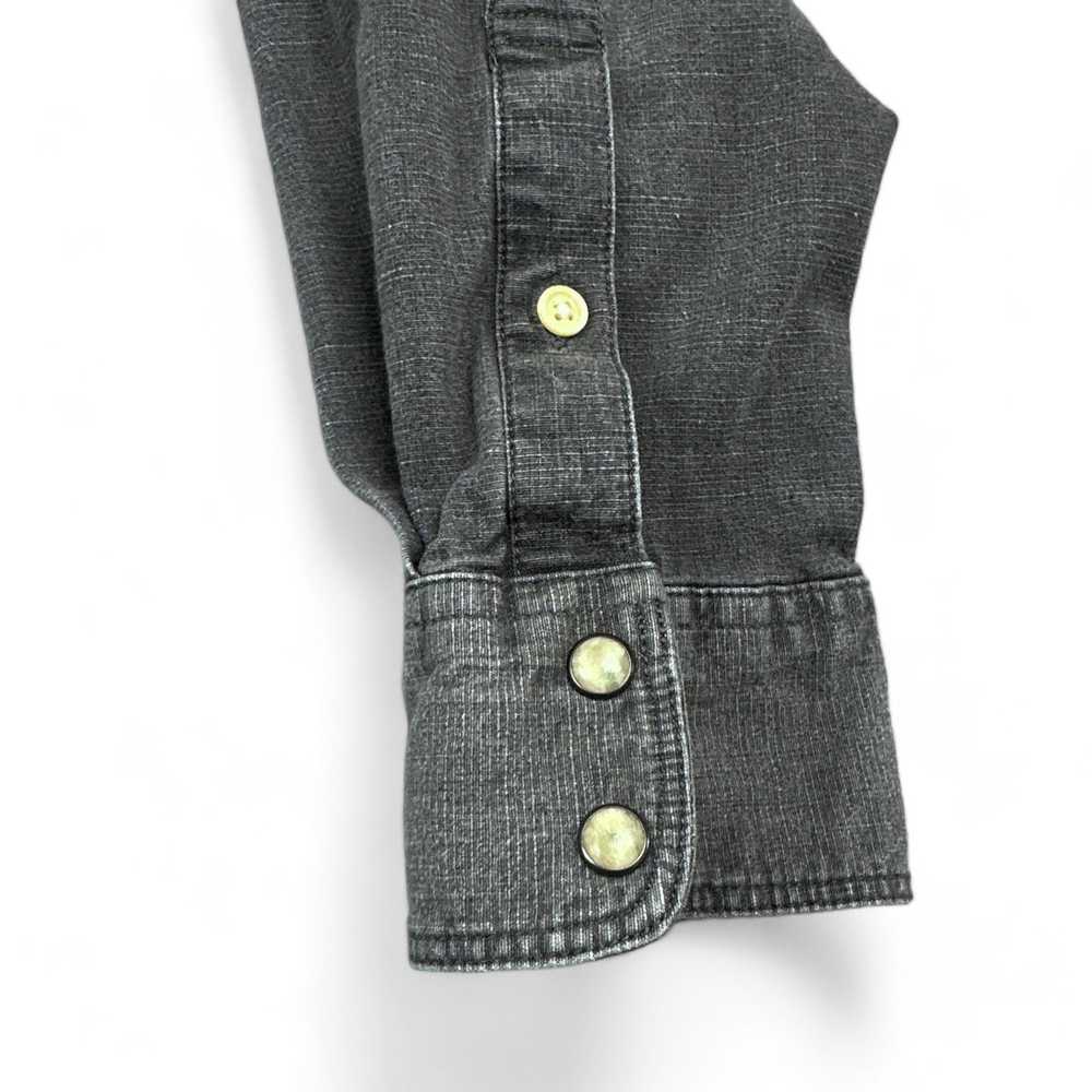 Lucky Brand Lucky Brand Western Shirt Gray Pearl … - image 6