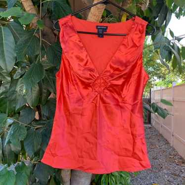 Y2K vintage max edition red silk top. - image 1