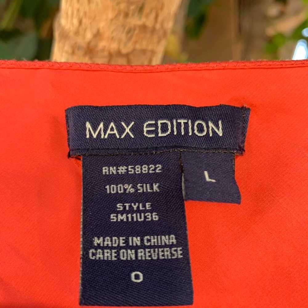 Y2K vintage max edition red silk top. - image 3