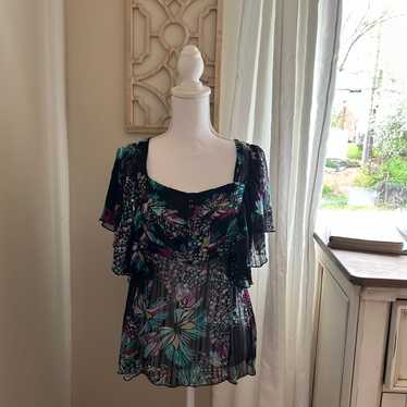 Xoxo Floral Blouse - image 1