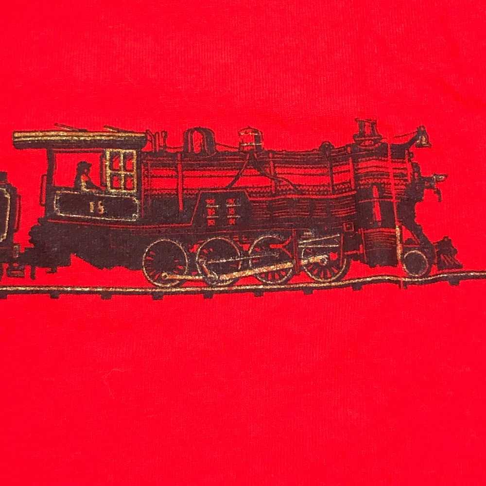 Vintage Grand Canyon Railroad Shirt NOS 1990s Red… - image 3