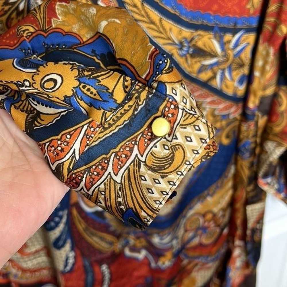 Chico's Vintage Paisley Peasant Blouse Tunic Top … - image 8