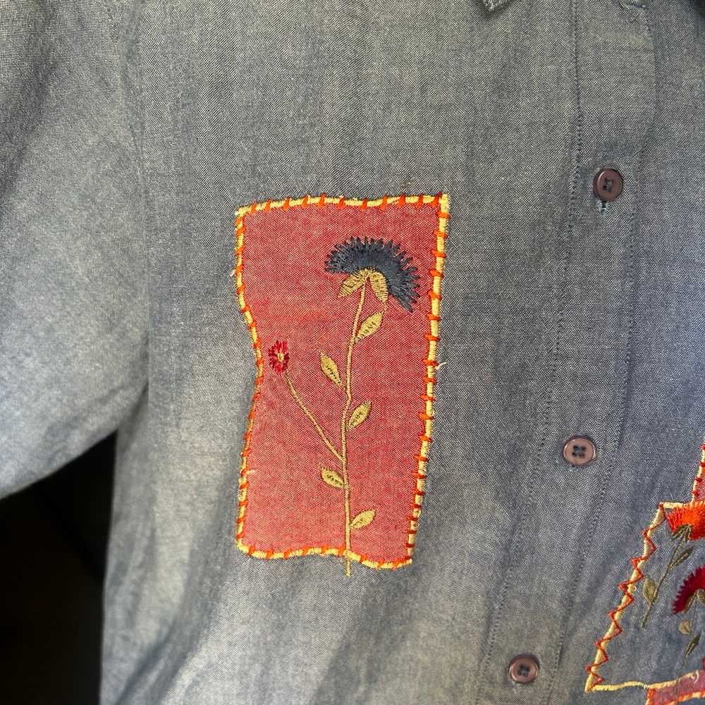 Bobbie Brooks Embroidered Button Up - image 2