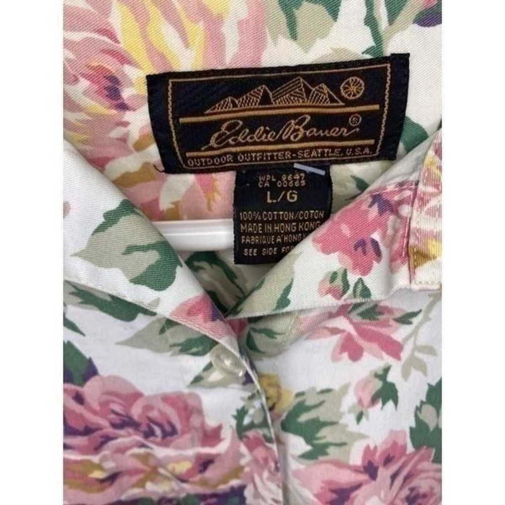 Vintage Eddie Bauer Floral Button Down - image 4