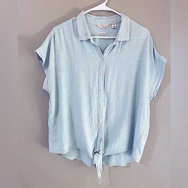 WEATHERPROOF womens Shirt largeVINTAGE Washable L… - image 1