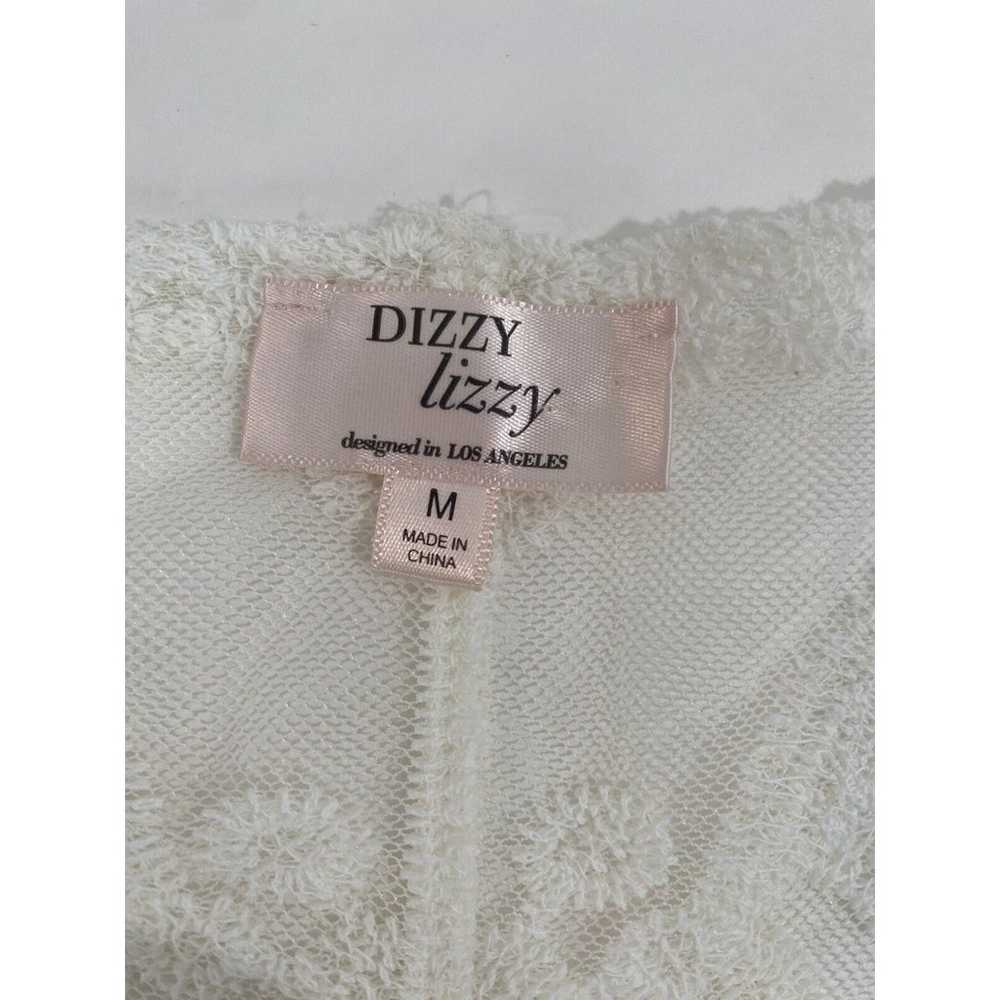 dizzy lizzy Long Cardigan Lace Fabric size medium… - image 6