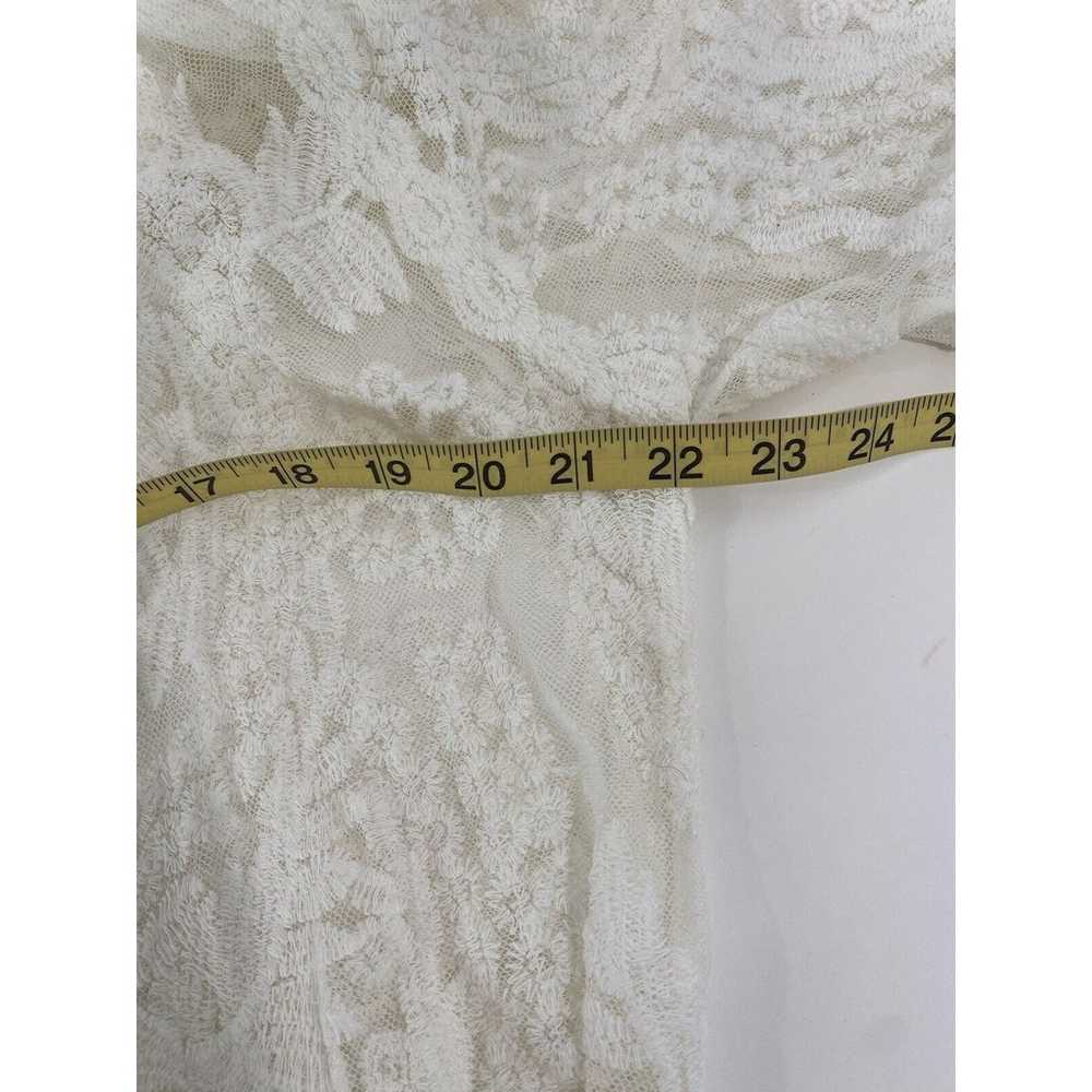 dizzy lizzy Long Cardigan Lace Fabric size medium… - image 9