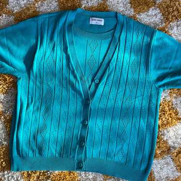 VTG Alfred Dunner Teal shirt