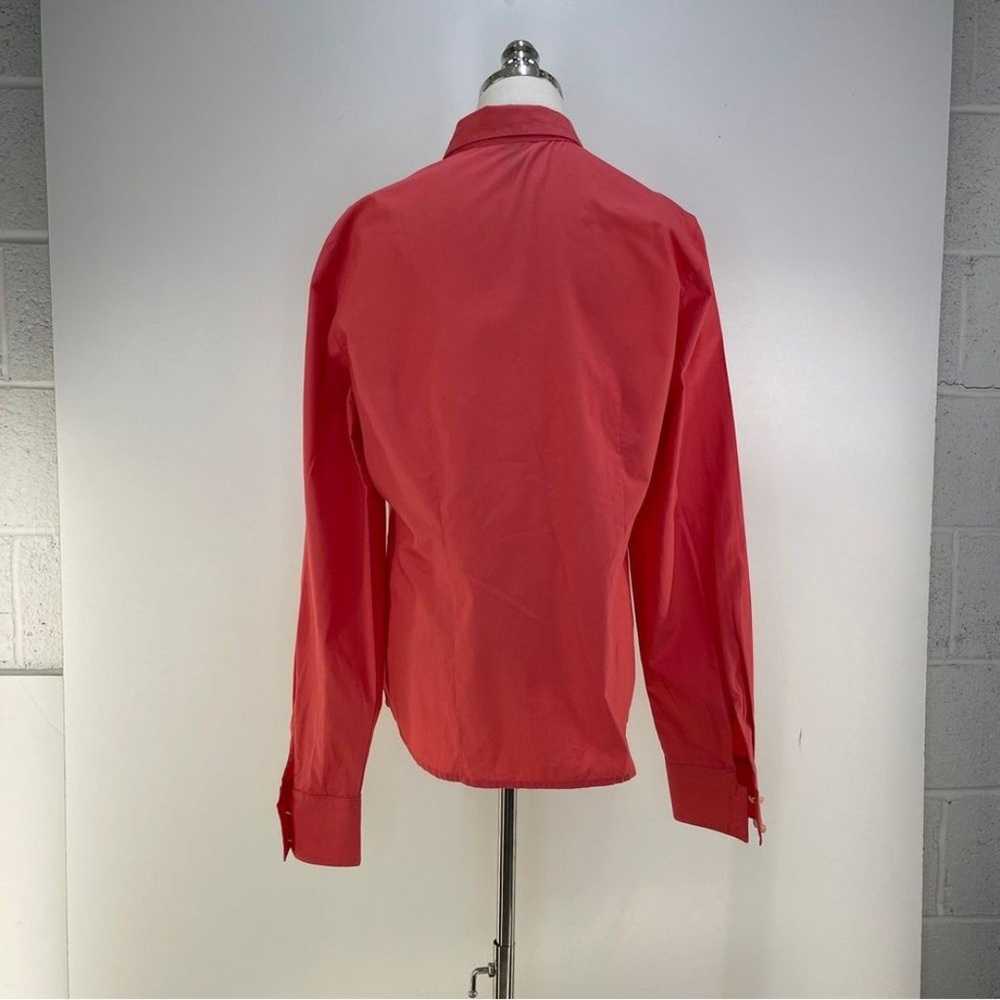 Liz Claiborne blouse size large color red orange … - image 2