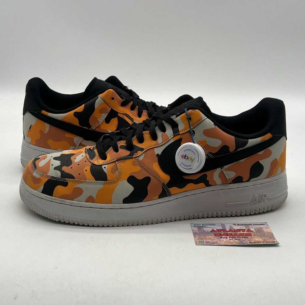 Nike Air Force 1 07 orange camo - image 1