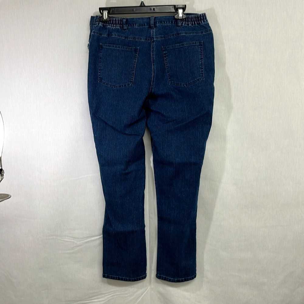 Vintage Ruby Rd. Womens Blue Denim Stretch Flat F… - image 2