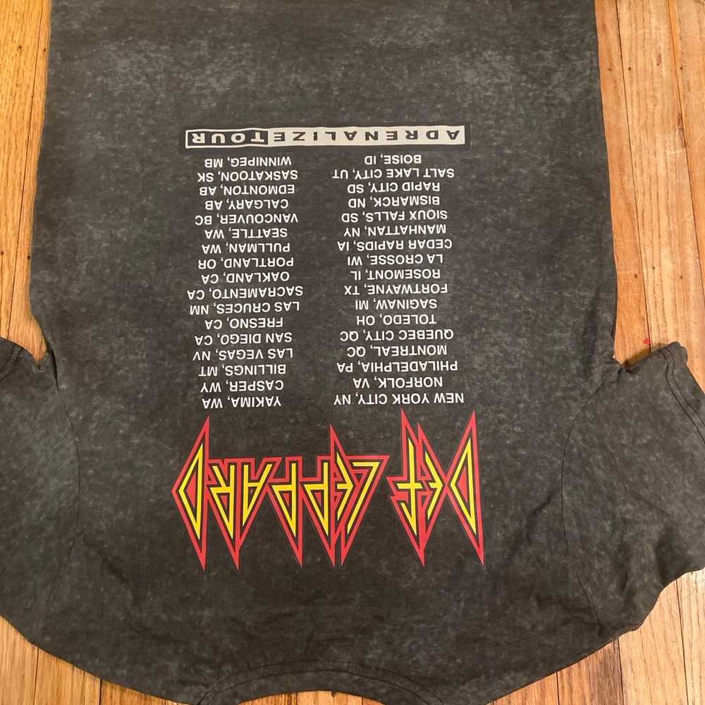 def leppard shirt Adrenalized Tour Large - image 6