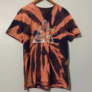 Pink Floyd 73 Reverse Tie Dye Bleach Vintage Shirt