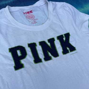 Victoria's Secret Pink 3D Vintage Lettering White… - image 1