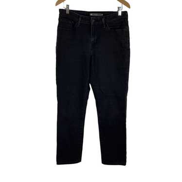 Levi's Levi's Black Denim Stretch Flat Front Mid … - image 1