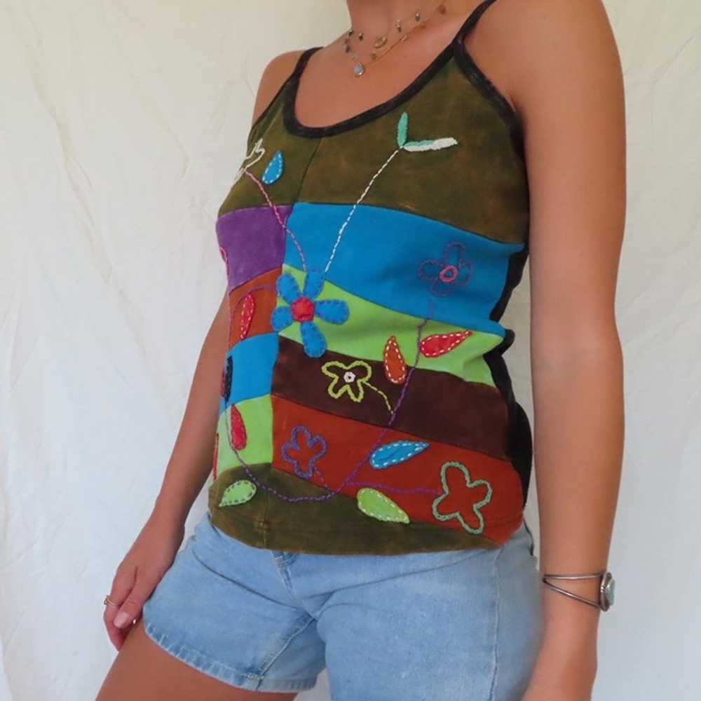 OM SAI RAM CRAFT HANDMADE HIPPY PATCHWORK TANK TO… - image 8