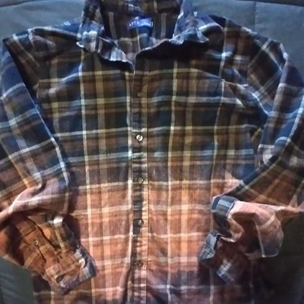 BUY NOW! LOWEST PRICE! upcycled flannel shirt w/ … - image 3