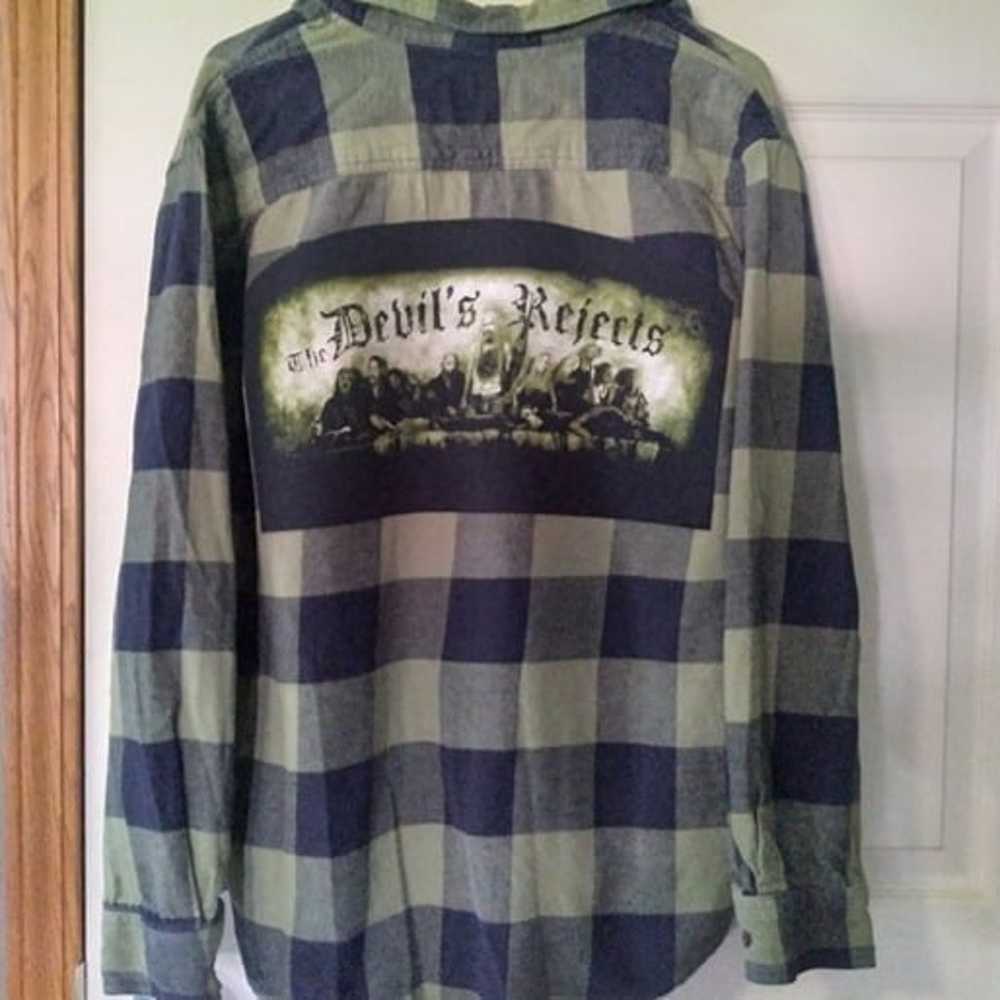 MY LOWEST PRICE! upcycled flannel shirt w/ vintag… - image 5