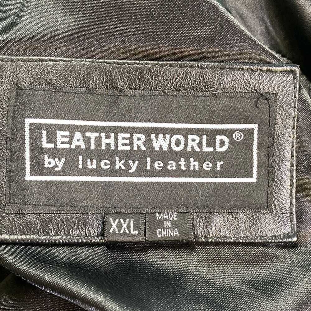 Leather Leather World by Lucky Leather Mens Black… - image 3