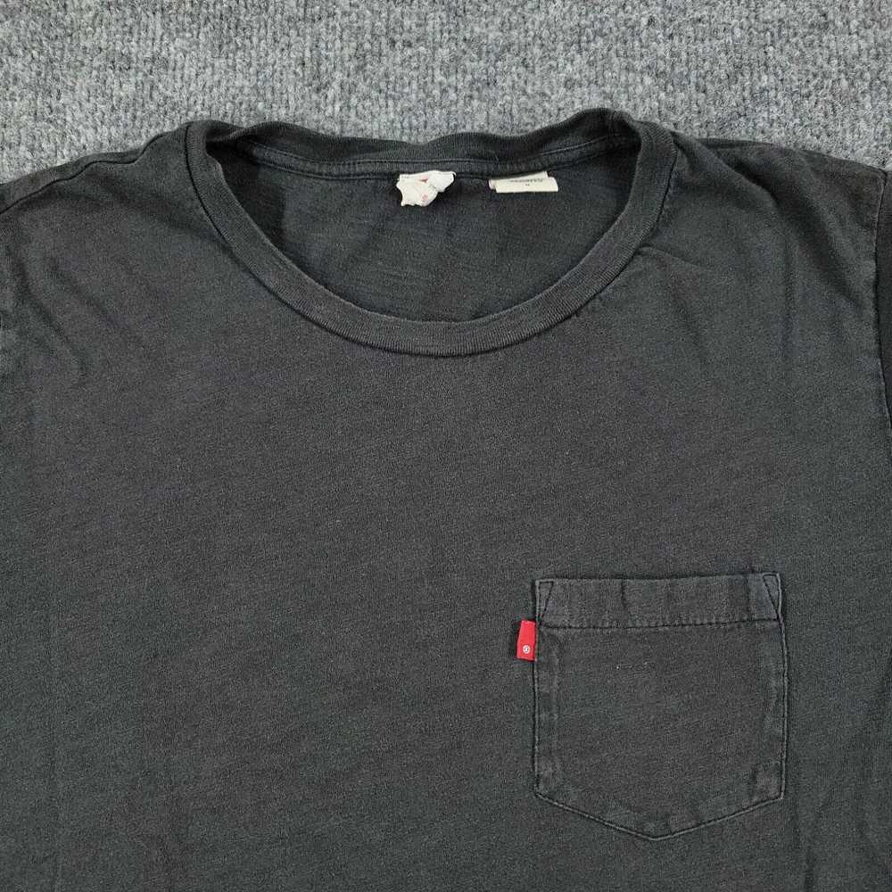 Levi's Levi's Shirt Women's Medium Gray Pocket Re… - image 2