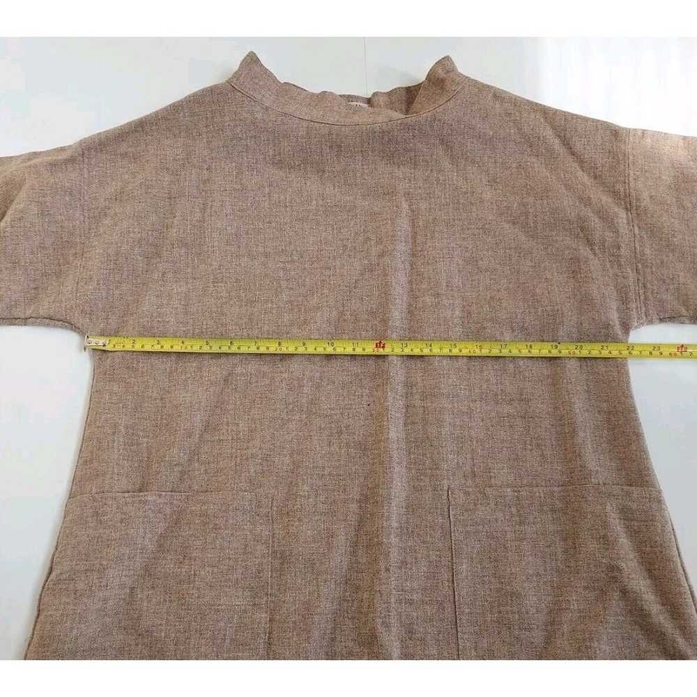 Vintage 1980s Orvis Tan Wool Mock Neck LS Top W/P… - image 5