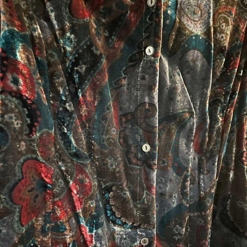 Coldwater Creek Velvet Shirt - image 2