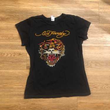 Y2k vtg Ed hardy tiger t shirt