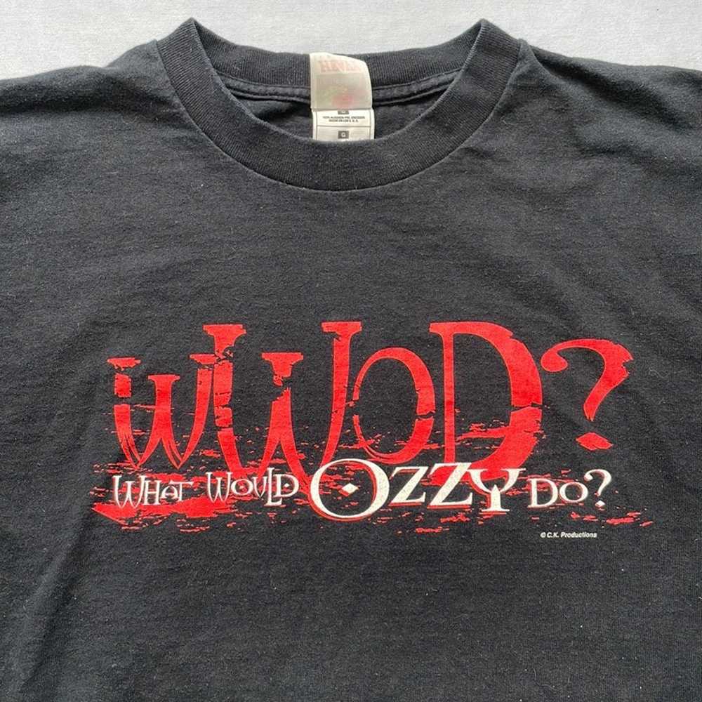 Vintage 90’s Ozzy What Would Ozzy Do? Shirt USA M… - image 3