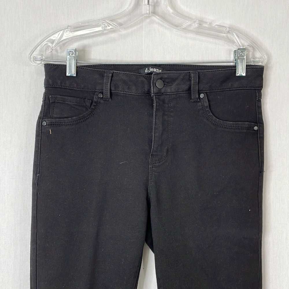 HIGH D. Jeans Womens Black High Rise Dark Wash St… - image 3