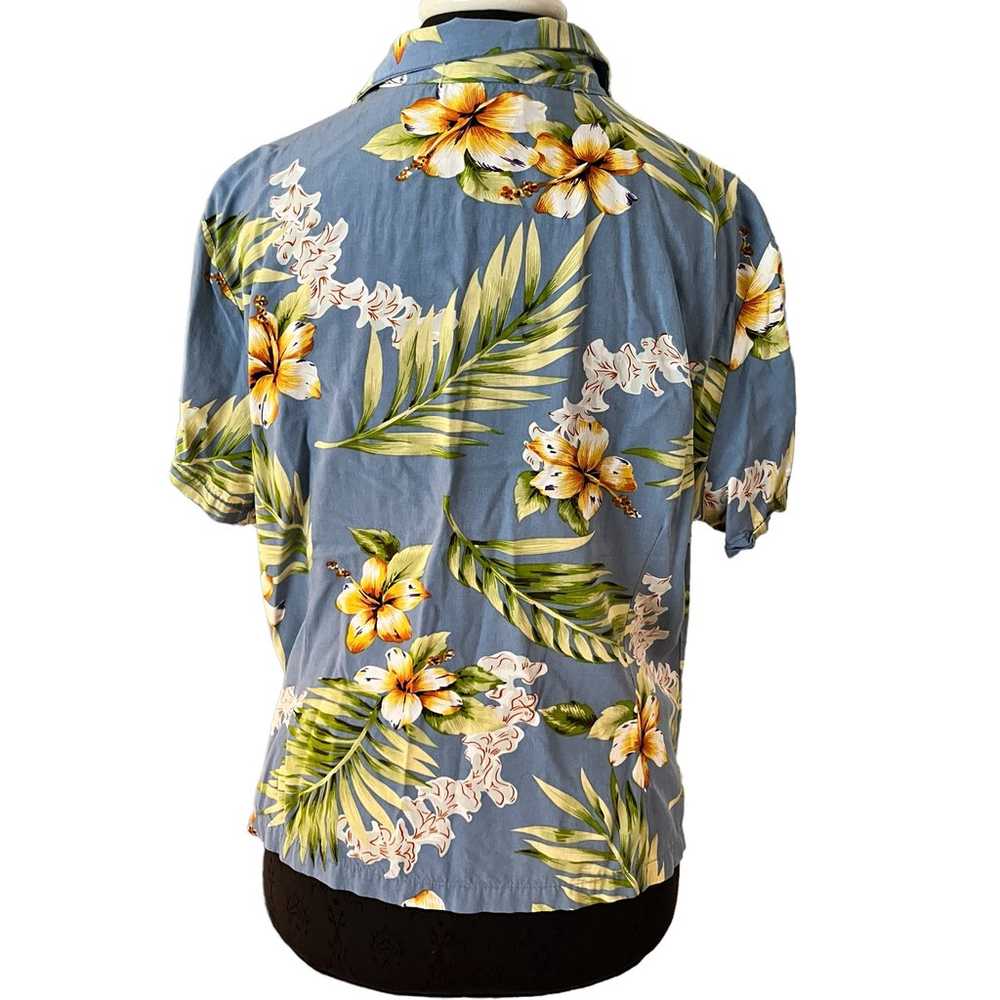 Two Palms Vintage Hawaiian Shirt Blouse Rayon XL - image 2